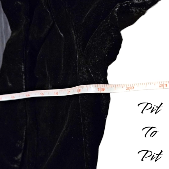 Vtg Y2K Charlotte Russe Whimsigoth Velvet Cropped Blazer Ruched Sleeves Sz L - Picture 12 of 15